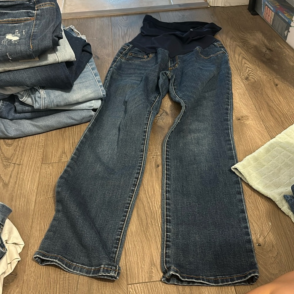 Indigo Blue Women's Maternity Jeans Size medium Blue @@@@